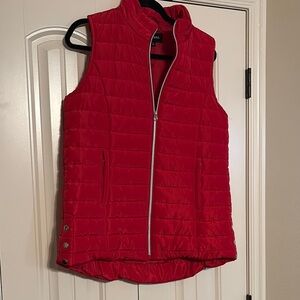 Zenana Outfitters Red Quilted Vest